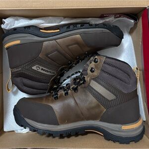 NWT Wolverine Men's Dark Brown Steel Toe Work Boots